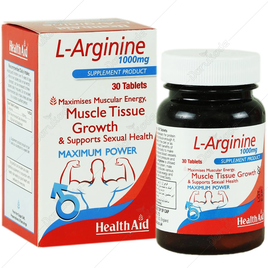 1321817004202341611 ال آرژنین ۱۰۰۰ هلث اید - ۳۰ تایی - تصویر 1