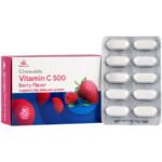 ویتامین سی جویدنی 500 میلی گرمی ( توت فرنگی ) - تصویر 2