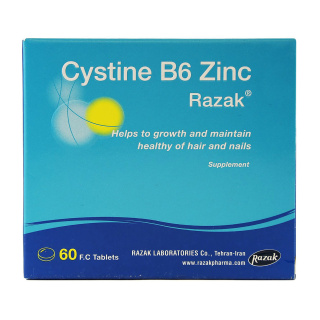 قرص سیستین b6 به همراه زینک رازک