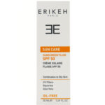 فلوئید ضد آفتاب بی رنگ اریکه با SPF50 مناسب پوست مختلط تا چرب
