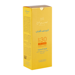 کرم ضد آفتاب بی رنگ سینره با SPF30 مناسب پوست حساس