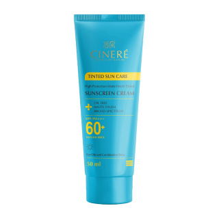 کرم ضد آفتاب رنگی سینره با SPF60 مناسب پوست چرب