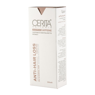 شامپو سریتا مدل کافئین ضد ریزش و تقویت کننده مو مناسب مو چرب و معمولی