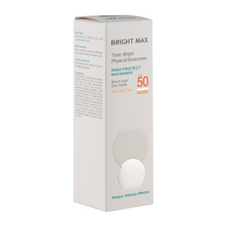 ضد آفتاب فیزیکال رنگی برایت مکس مدل Tone Bright با SPF 50 حجم 40 میلی لیتر