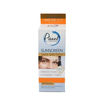 کرم ضد آفتاب دور چشم بی رنگ فیزیکال SPF35 پیکسل