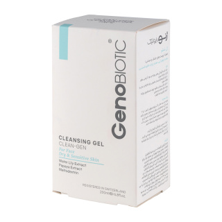 ژل شستشوی صورت ژنو بایوتیک مناسب پوست خشک و حساس حجم 200 میلی لیتر