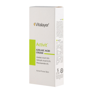 کرم آزلائیک اسید 10 درصد ویتالیر مدل Activit حجم 30 میلی لیتر