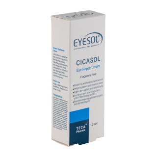کرم ترمیم کننده دور چشم آیسول مدل Cicasol مناسب پوست آسیب دیده حجم 10 میلی لیتر