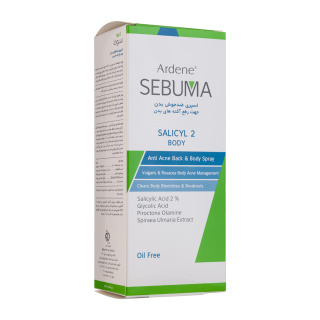 اسپری ضد جوش بدن آردن مدل Salicyl 2 حجم 250 میلی لیتر