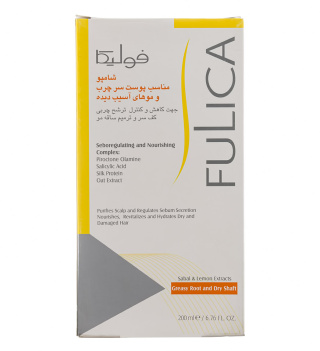 شامپو فولیکا مناسب پوست سر چرب و مو آسیب دیده حجم 200 میلی لیتر