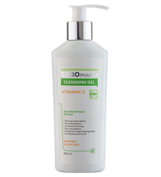 ژل شست و شوی صورت حاوی ویتامین C سبو فارما 200 میل مای