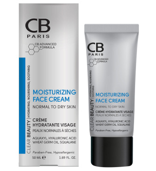 کرم مرطوب کننده صورت سی بی مناسب پوست نرمال تا خشک حجم 50میلی لیتر