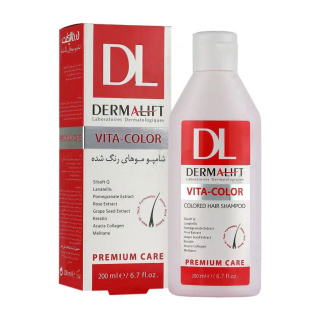 شامپو مناسب موهای رنگ شده ویتاکالر 200میل درمالیفت