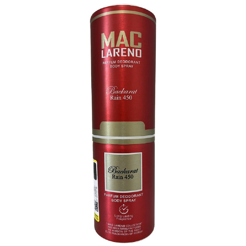اسپری دئودورانت بدن باکارات رژ مک لارنو اسپری خوشبو کننده بدن زنانه مک لارنو مدل باکارات رژ حجم 200 میلی لیتر - تصویر 1