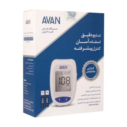 دستگاه تست قند خون آوان مدل AGM01 به همراه 10 عدد سوزن لانست
