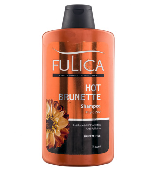 شامپو تثبیت کننده و محافظ انواع موهای قهوه ای فاقد سولفات 400میل فولیکا