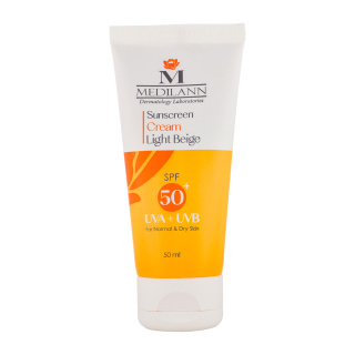 کرم ضد آفتاب رنگی مدیسان با SPF50 مناسب پوست خشک حجم 50 میلی لیتر