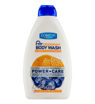 شامپو بدن کرمی کامان مدل Power+Care مناسب انواع پوست حجم 510 میلی لیتر