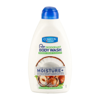 شامپو بدن کرمی کامان مدل رطوبت رسان مناسب پوست حساس حجم 510 میلی لیتر