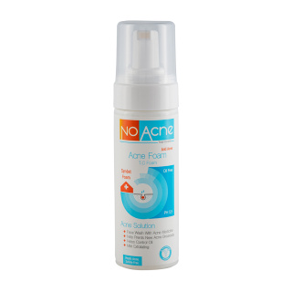 فوم شستشو نو آکنه مدل Acne Solution مناسب پوست چرب و جوش دار حجم 150 میلی لیتر