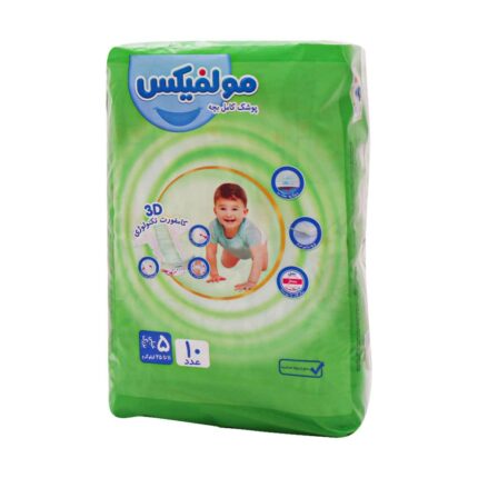 پوشک مولفیکس سایز ۵ مخصوص کودکان 11 تا 25 کیلوگرم